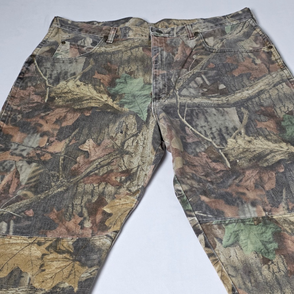 Wrangler Advantage Timber Camo Double Knee Hunting Jeans Men 38x34 Vintage Pants